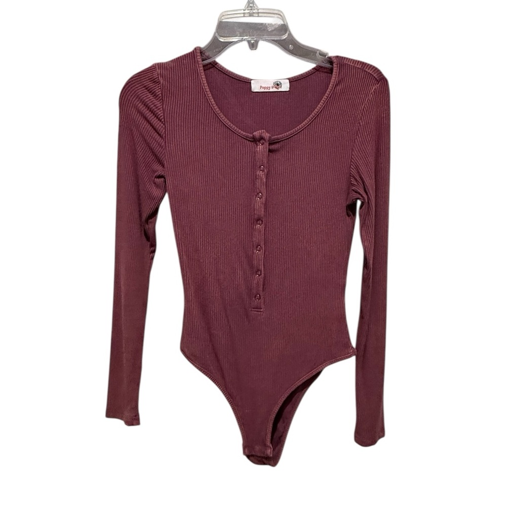 EUC. Poppy & Sy1, long sleeve bodysuit. Size small.